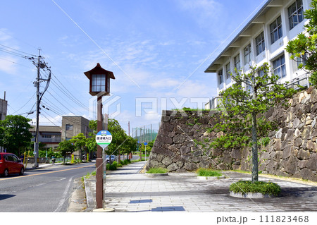佐賀県唐津市唐津城とその周辺風景 佐賀県唐津市唐津城とその周辺風景 111823468