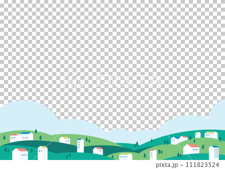 街並み 背景 イラスト 街並み 背景 イラスト 111823524