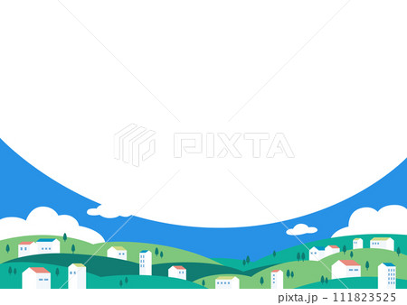 街並みの背景イラスト 街並みの背景イラスト 111823525