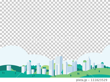 エコ　街　背景素材 111823529