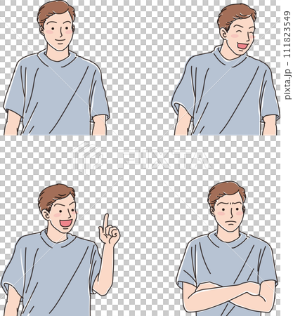 simple line figures 111823549