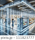 無人販売店舗　次世代 111823777