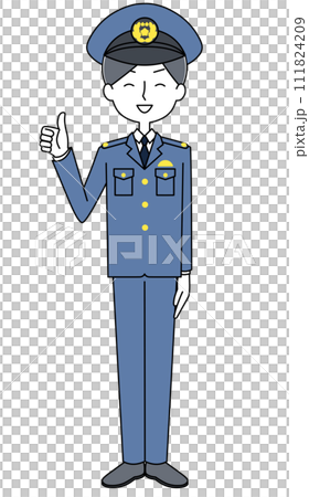 Good sign police officer illustration Good sign police officer illustration 111824209