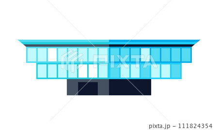 Museum of Hanoi - modern flat design style single isolated image Museum of Hanoi - modern flat design style single isolated image 111824354