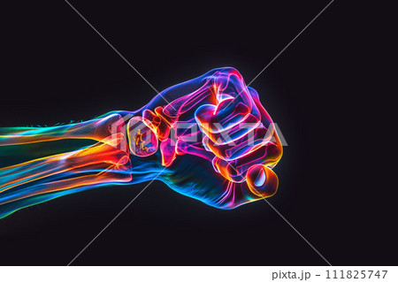 手のシルエット 111825747