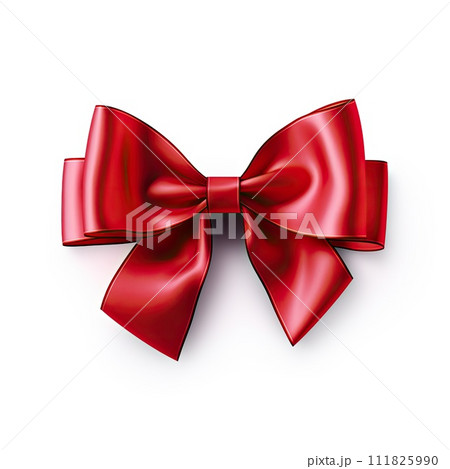 AI-generated content. a red ribbon with a bow 111825990