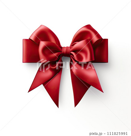 AI-generated content. a red ribbon with a bow 111825991