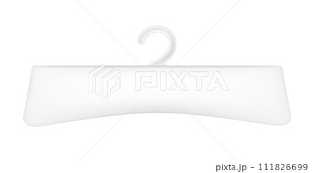 Realistic white paper packaging box with hanger 111826699
