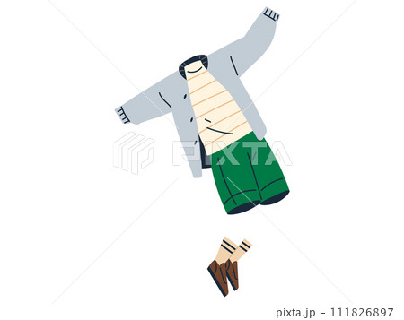 Clothes vector illustration. Casual clothes offer relaxed and approachable style suitable for various occasions The clothes concept encompasses wide spectrum styles, preferences, and fashion Clothes vector illustration. Casual clothes offer relaxed and approachable style suitable for various occasions The clothes concept encompasses wide spectrum styles, preferences, and fashion 111826897