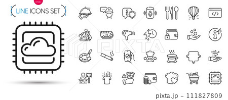 Pack of Seo script, Foreman and Wind energy line icons. Include Charging time, Auction, Dry t-shirt pictogram icons. Bus tour, Donation money, Lock signs. Love cooking, Power info. Vector Pack of Seo script, Foreman and Wind energy line icons. Include Charging time, Auction, Dry t-shirt pictogram icons. Bus tour, Donation money, Lock signs. Love cooking, Power info. Vector 111827809