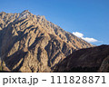 The sun-drenched brown cold mountains of the Caucasus 111828871