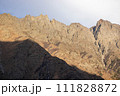The sun-drenched brown cold mountains of the Caucasus 111828872