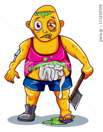 cartoon illustration of a pirate cartoon illustration of a pirate 111830509