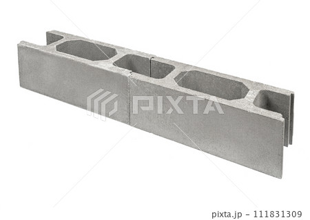 concrete formwork for the construction of the foundation. Architectural fasteners strengthening cement fencing isolated on white background concrete formwork for the construction of the foundation. Architectural fasteners strengthening cement fencing isolated on white background 111831309