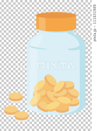 Supplements_vitamins_glass bottle Supplements_vitamins_glass bottle 111831989