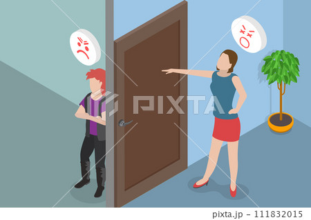 3D Isometric Flat Vector Illustration of Adolescence 111832015