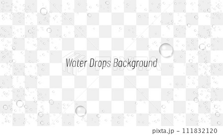 水滴のベクター背景素材 111832120