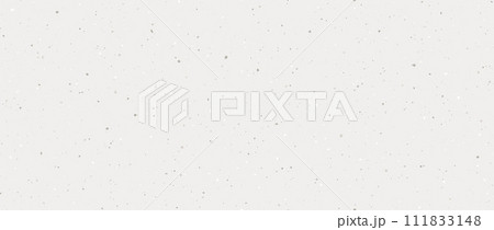 Craft grain paper seamless texture. Natural grey grunge surface design. Cream gray color rice paper repeating wallpaper. Vintage ecru background with dots, particles, speckles, specks, flecks. Vector 111833148