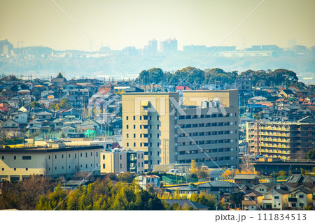 【宇治風景】大吉山展望台からの宇治市内の眺め 111834513
