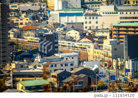 【宇治風景】大吉山展望台からの宇治市内の眺め 111834520