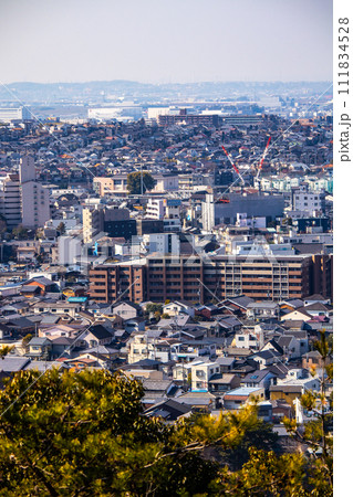 【宇治風景】大吉山展望台からの宇治市内の眺め 【宇治風景】大吉山展望台からの宇治市内の眺め 111834528