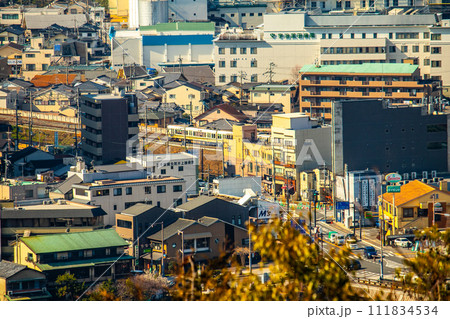 【宇治風景】大吉山展望台からの宇治市内の眺め 【宇治風景】大吉山展望台からの宇治市内の眺め 111834534