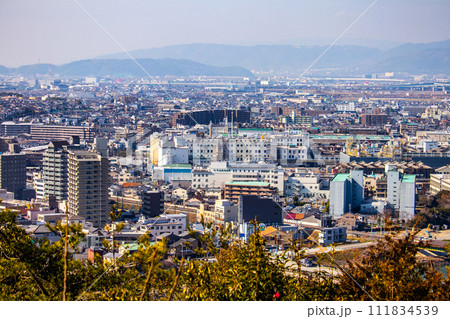 【宇治風景】大吉山展望台からの宇治市内の眺め 111834539