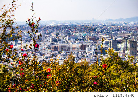 【宇治風景】大吉山展望台からの宇治市内の眺め 【宇治風景】大吉山展望台からの宇治市内の眺め 111834540