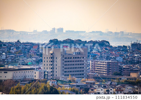 【宇治風景】大吉山展望台からの宇治市内の眺め 111834550