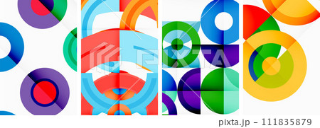 Circles and rings geometric backgrounds. Posters for wallpaper, business card, cover, poster, banner, brochure, header, website Circles and rings geometric backgrounds. Posters for wallpaper, business card, cover, poster, banner, brochure, header, website 111835879