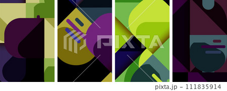Balance movement geometric backgrounds. Poster collection for wallpaper, business card, cover, poster, banner, brochure, header, website Balance movement geometric backgrounds. Poster collection for wallpaper, business card, cover, poster, banner, brochure, header, website 111835914