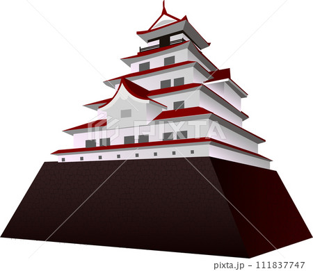 福島県　会津若松市　鶴ヶ城 111837747