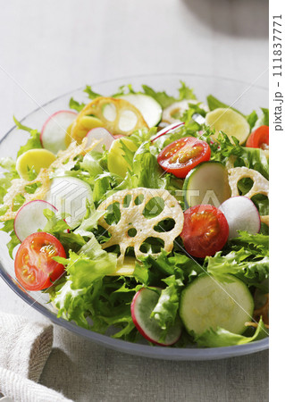 彩の良い野菜サラダ 111837771