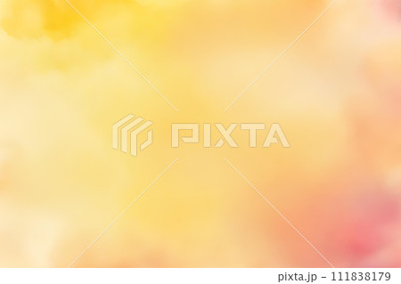 Abstract Gradient Smooth Blurred Watercolor Yellow Background Image 111838179