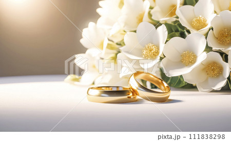 Wedding card series, beautiful formal wedding decoration 111838298