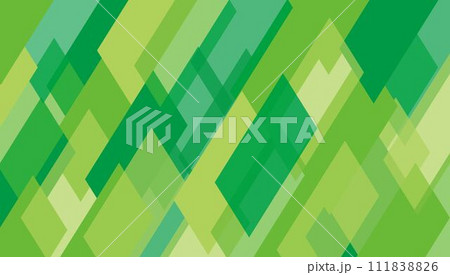 緑色の和柄模様の背景 111838826