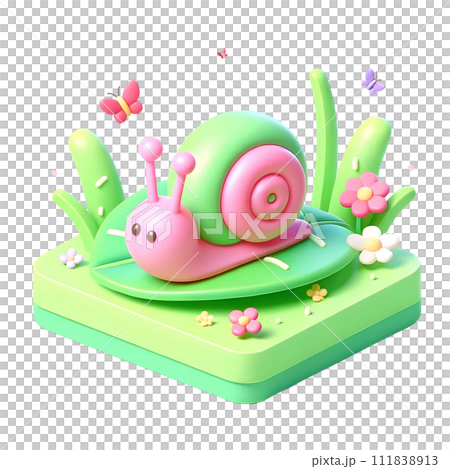 3D snail 111838913