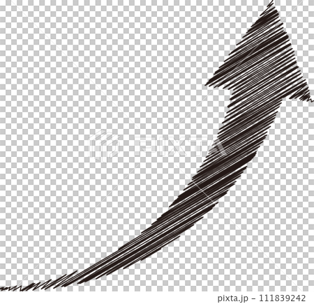 Hand-drawn arrow doodle style 111839242