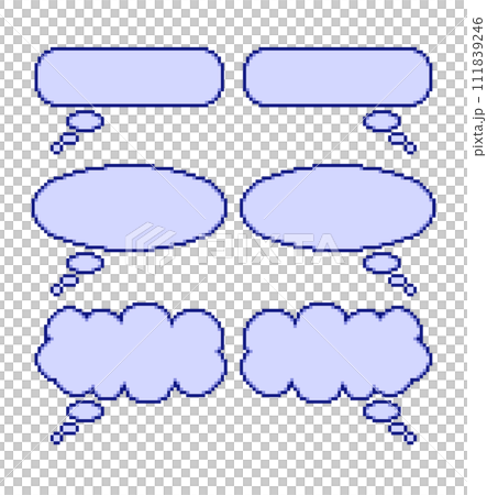 speech bubble pixel art 111839246