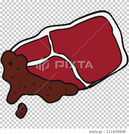 The illustration of a beef 111839896