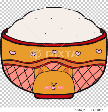 cooked rice in a bowl cooked rice in a bowl 111840448