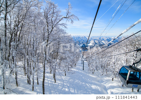 秋田の冬 阿仁ゴンドラよりの絶景 秋田の冬 阿仁ゴンドラよりの絶景 111841443