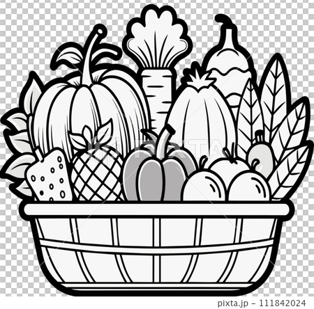 sketch of vegetables 111842024