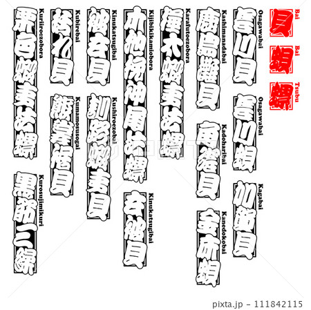 貝 唄 バイ ばい Bai  Japanese ivory-shell ローマ字 2 111842115