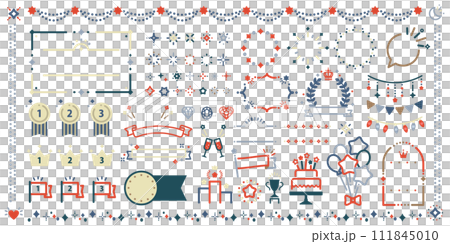 Glitter decoration set_(Swatch color vector chic) 111845010