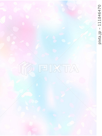 おぼろげな桜と青空 111846470