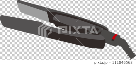 扁平設計的黑色燙髮器 扁平設計的黑色燙髮器 111846568