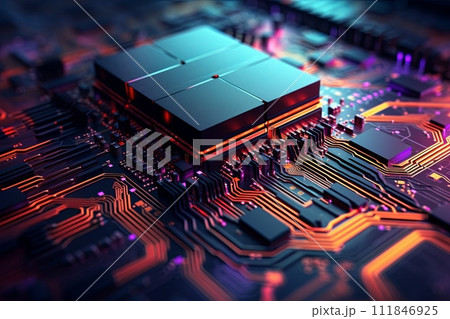 computer chip concept abstract 3d image technology computer chip concept abstract 3d image technology 111846925
