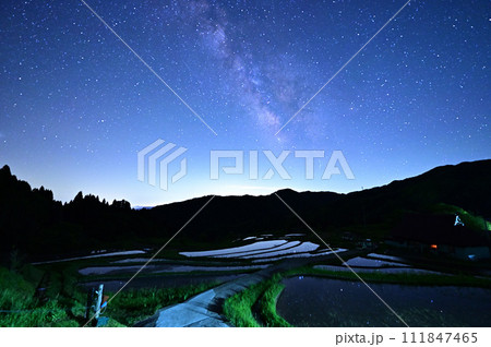 上世屋の棚田からの天の川 上世屋の棚田からの天の川 111847465