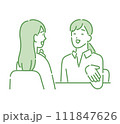 説明をするビジネスパーソン 111847626